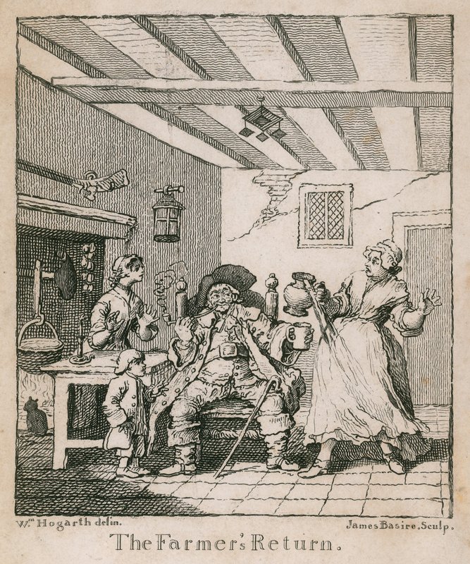 Le retour du fermier - William Hogarth