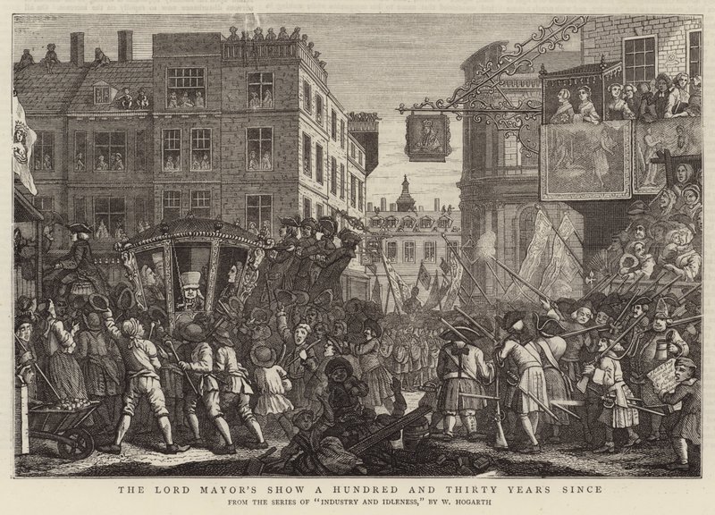 Le défilé du Lord Maire il y a cent trente ans - William Hogarth