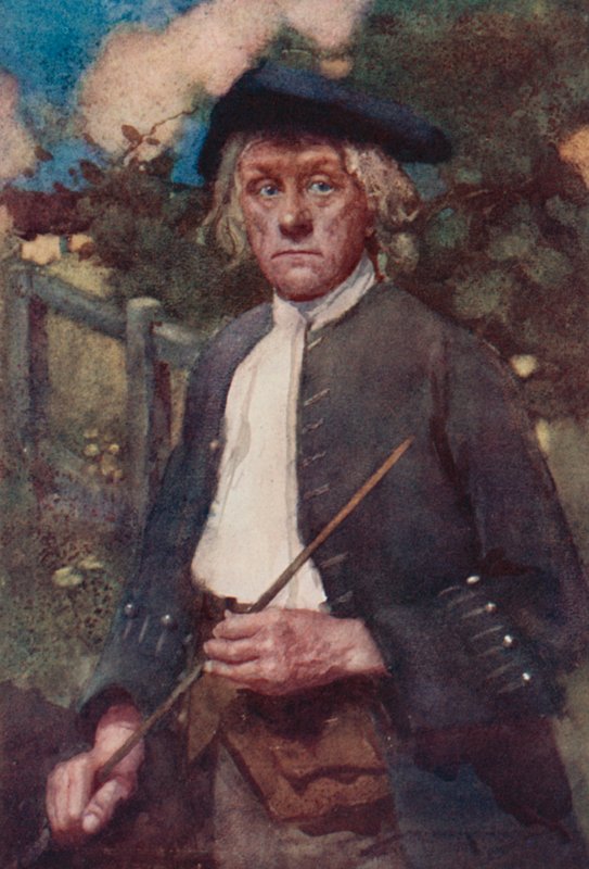 Illustration pour The Deserted Village par Oliver Goldsmith - William Lee Hankey