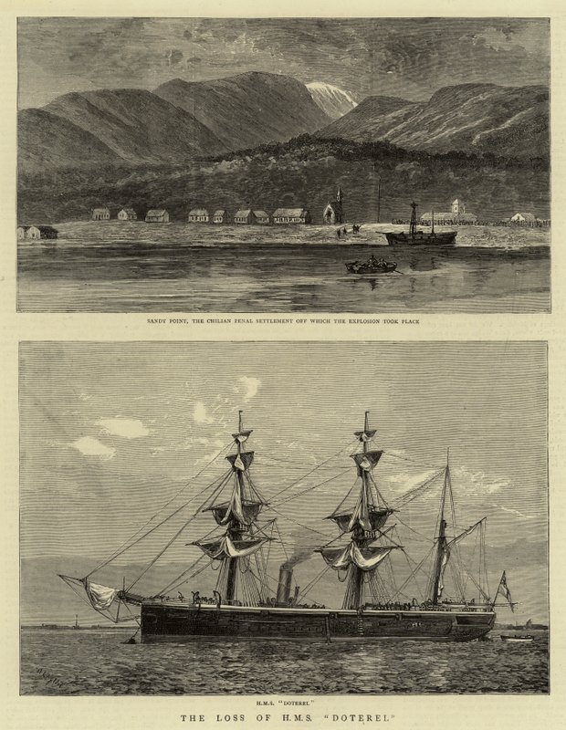 La perte du H.M.S. Doterel - William Lionel Wyllie