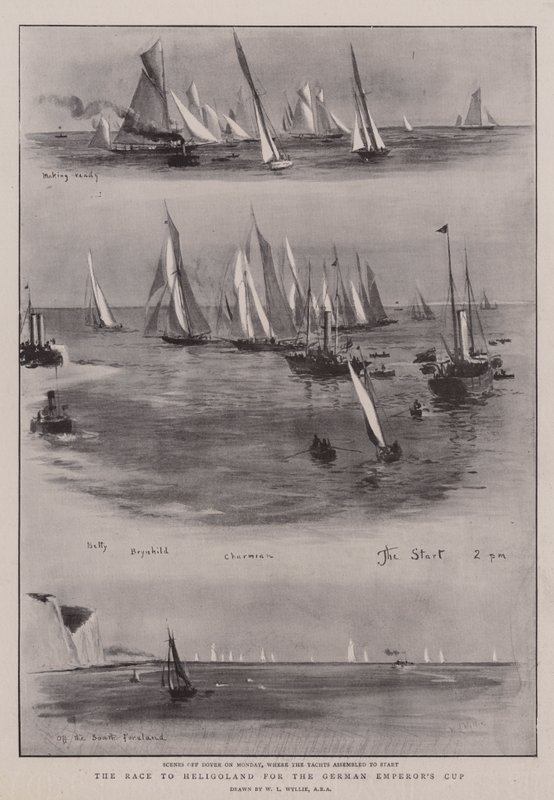 La course vers Heligoland pour la coupe de l