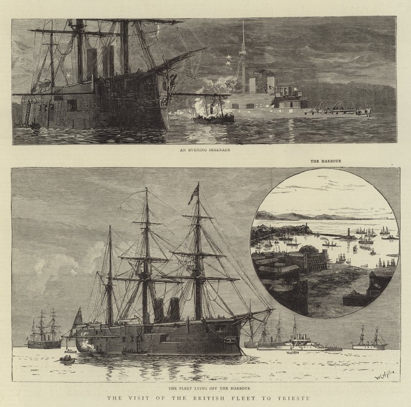 La Visite de la Flotte Britannique à Trieste - William Lionel Wyllie