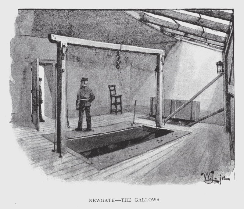 Newgate, la potence - William Luker