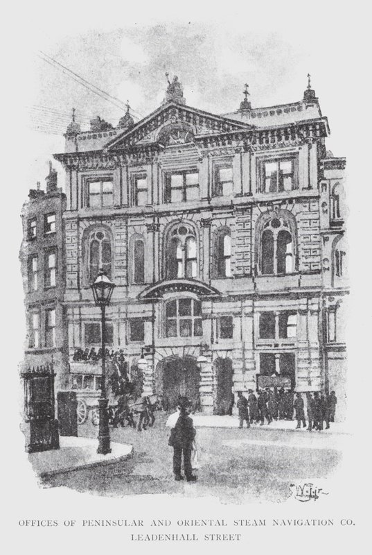 Bureaux de la Peninsular and Oriental Steam Navigation Co, Leadenhall Street - William Luker