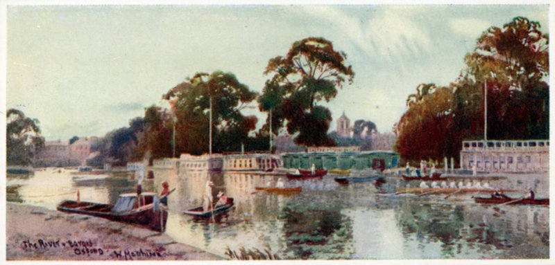 La rivière et les barges - William Matthison