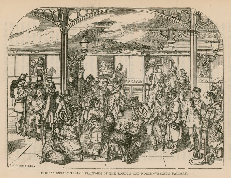 Train parlementaire : quai du London and North-Western Railway, Londres - William McConnell