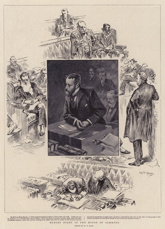 Nuit du budget à la Chambre des communes - William T. Maud