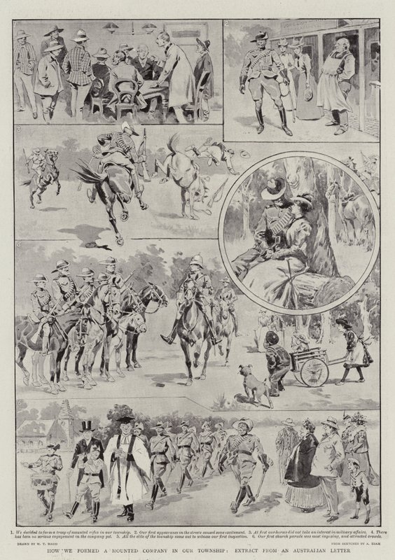 Comment nous avons formé une compagnie montée dans notre canton, extrait d