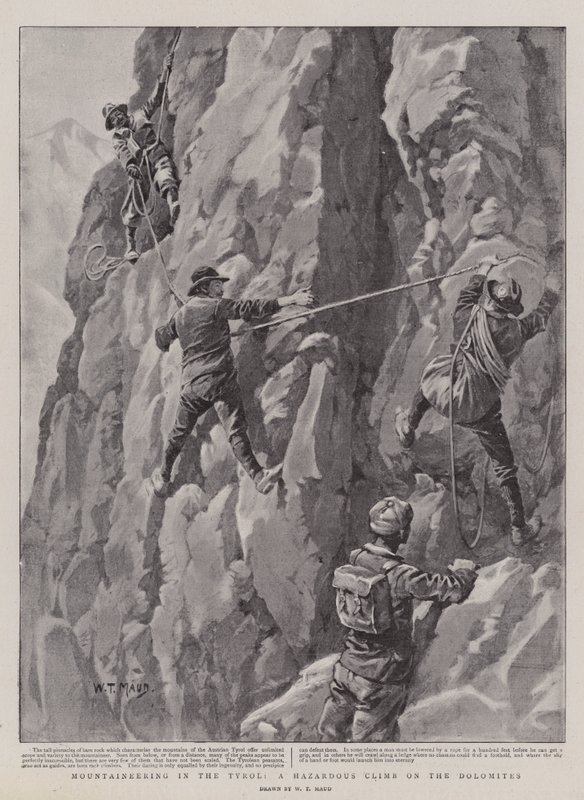 Alpinisme au Tyrol, une ascension périlleuse sur les Dolomites - William T. Maud