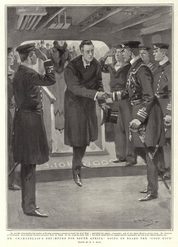 Départ de M. Chamberlain pour l