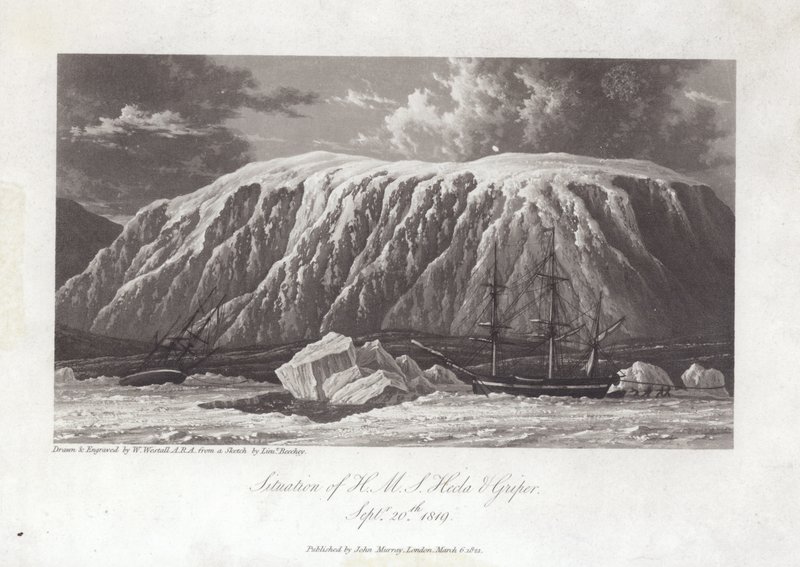 Situation du H.M.S Hecla et Griper - William Westall