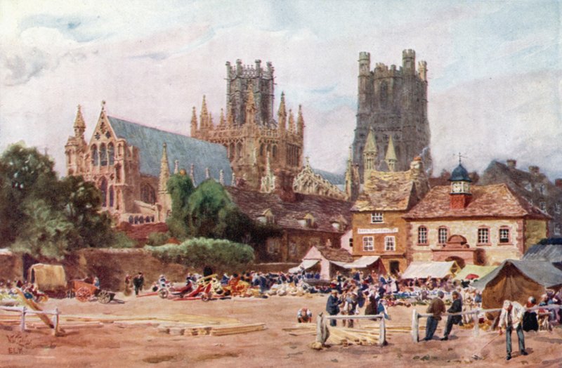 Ely, la Place du Marché - William Wiehe Collins