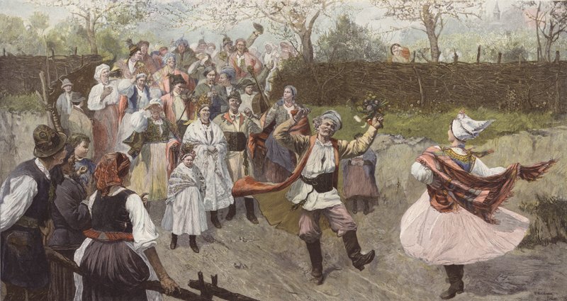 Mariage paysan polonais - Wincenty Wodzinowsky