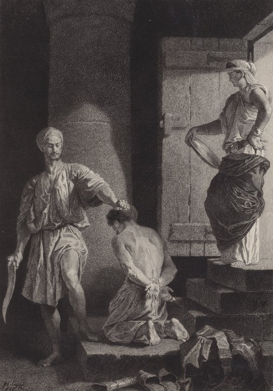 La décapitation de Jean-Baptiste - after Albert Robida
