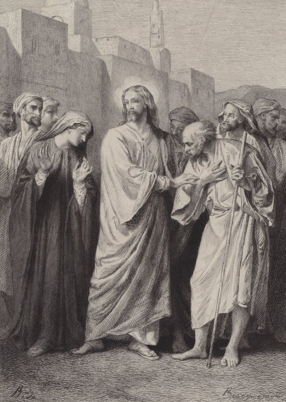Christ prédit la destruction du temple - after Albert Robida