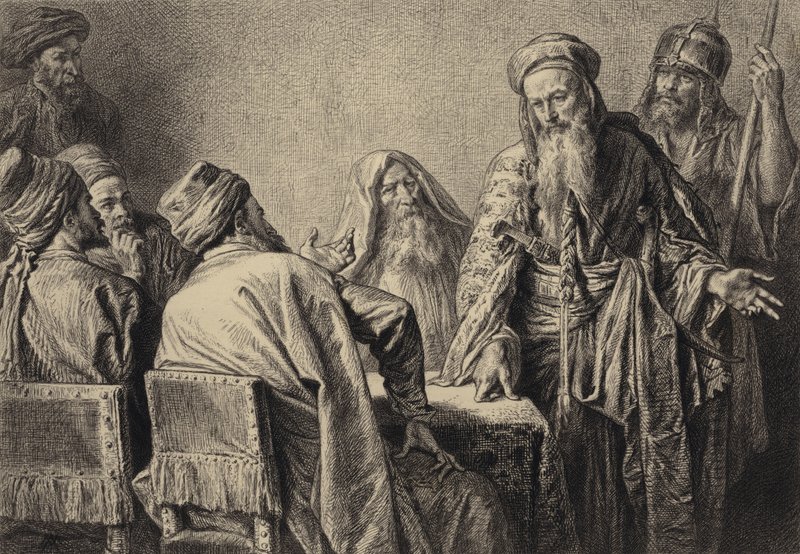 Les Officiers des Grands Prêtres - after Albert Robida