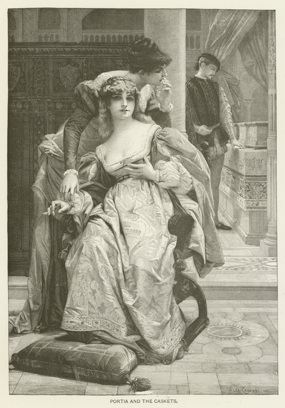 Portia et les coffrets - after Alexandre Cabanel