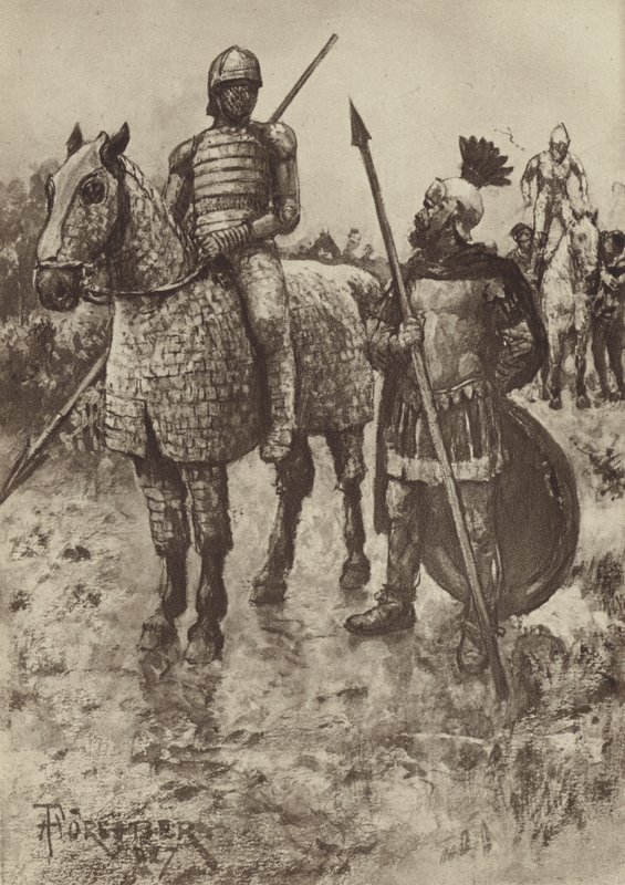 Le Cataphractus ou Cavalier blindé - after Amedee Forestier