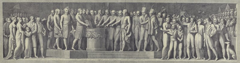 Serment solennel établissant la République cisalpine, 29 juin 1796 - after Andrea Appiani the Elder