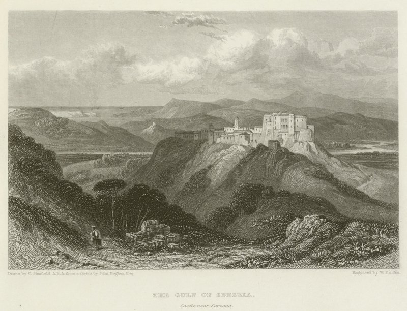 Le Golfe de Spezzia, Château près de Sarzana - after C. Stanfield