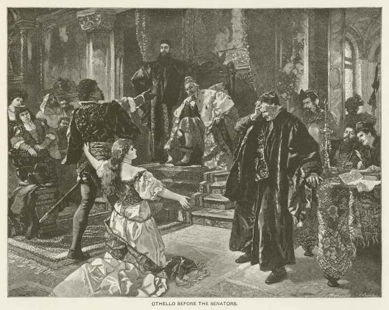 Othello devant les sénateurs - after Carl Ludwig Friedrich Becker