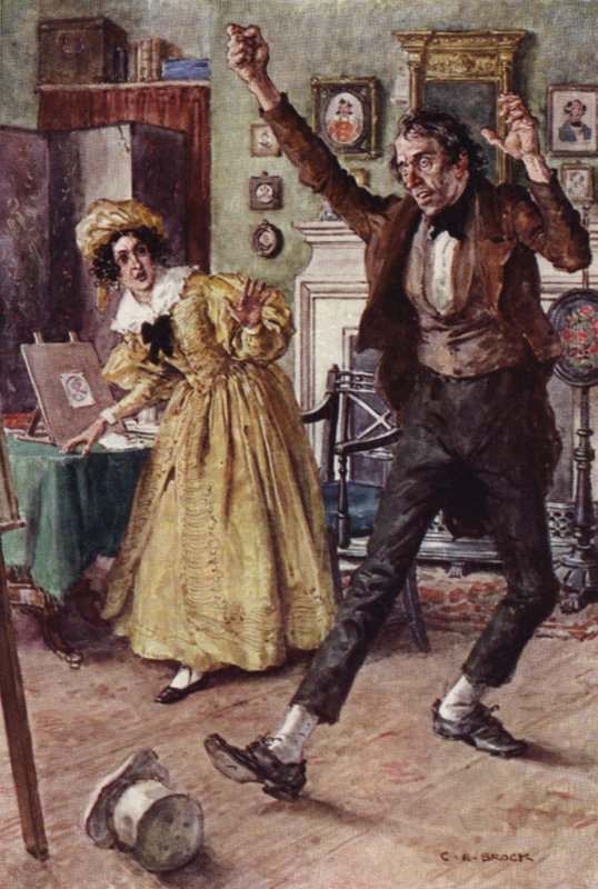 Illustration pour Nicholas Nickleby - after Charles Edmund Brock