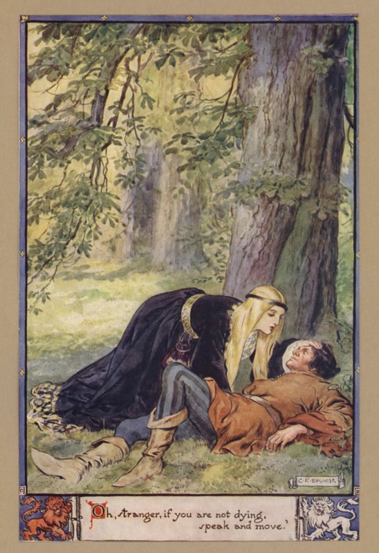 Oh, étranger, si tu ne meurs pas, parle et bouge - after Charles Edmund Brock