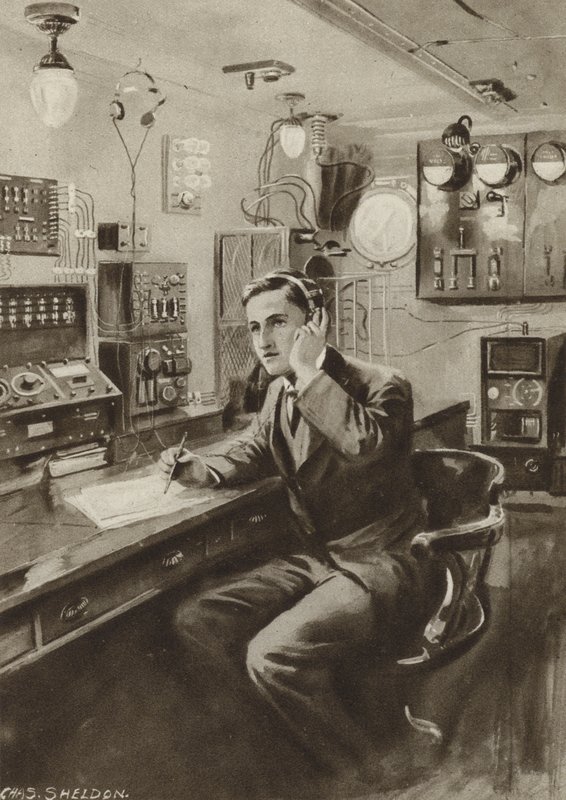 Opérateur sans fil - after Charles Mills Sheldon