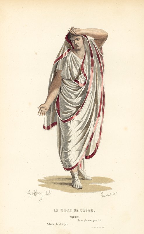 La mort de César, Brutus - after Edmond A.F. Geffroy