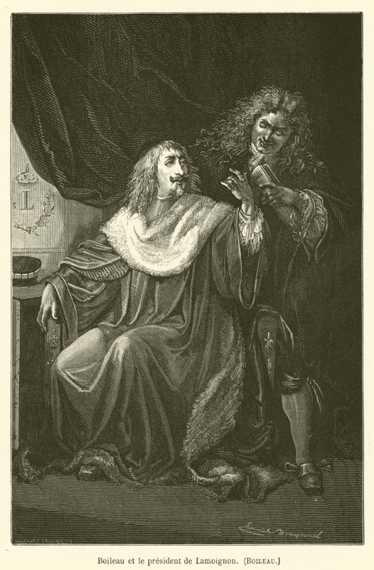 Boileau et le président de Lamoignon, Boileau - after Emile Antoine Bayard
