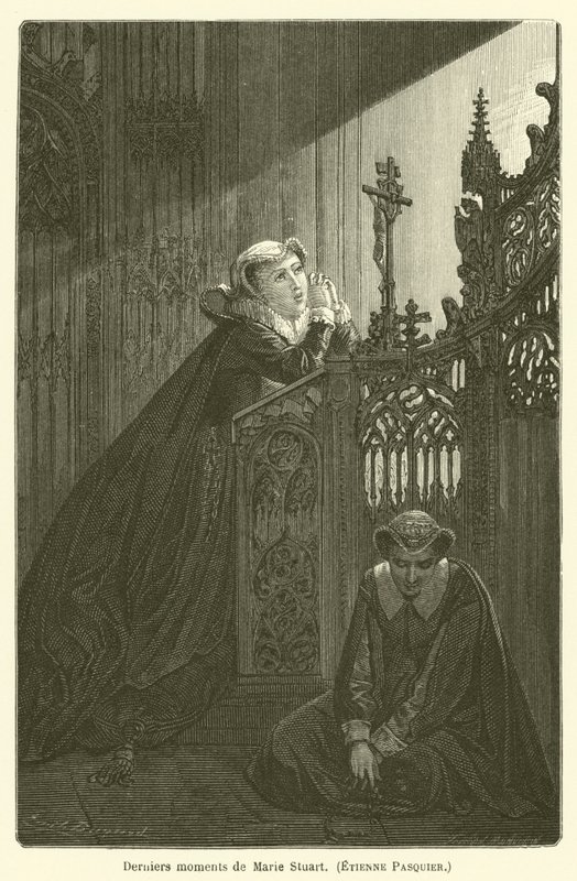 Derniers moments de Marie Stuart, Étienne Pasquier - after Emile Antoine Bayard