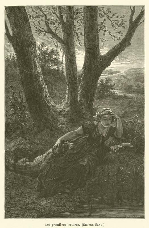 Les premières lectures, George Sand - after Emile Antoine Bayard