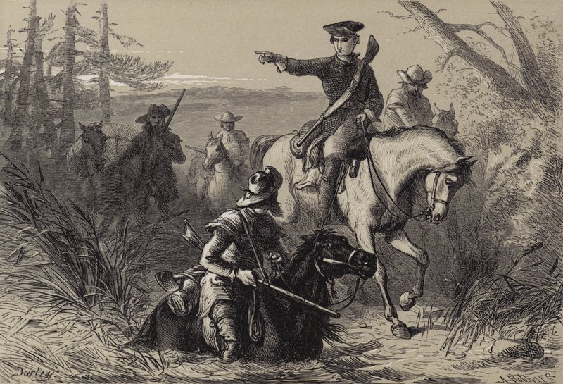 Le Major Washington en Mission auprès du Commandant Français - after Felix Octavius Carr Darley