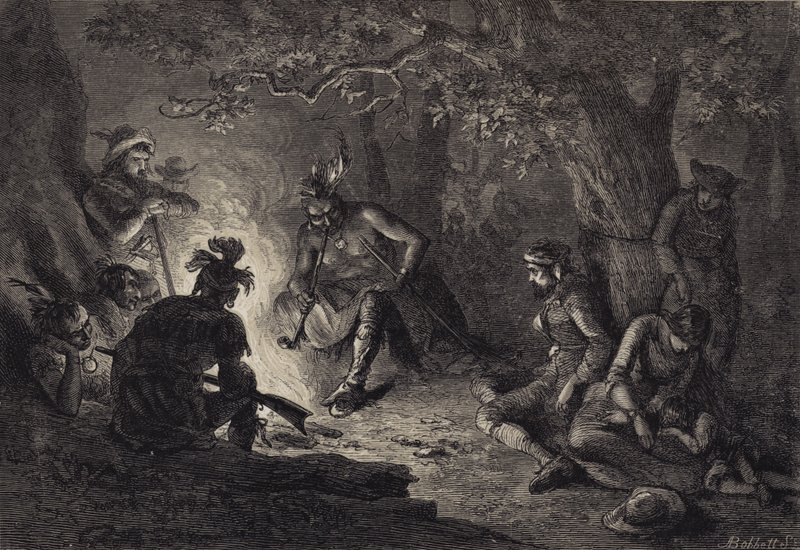 Prisonniers de la Vallée de Wyoming - after Felix Octavius Carr Darley