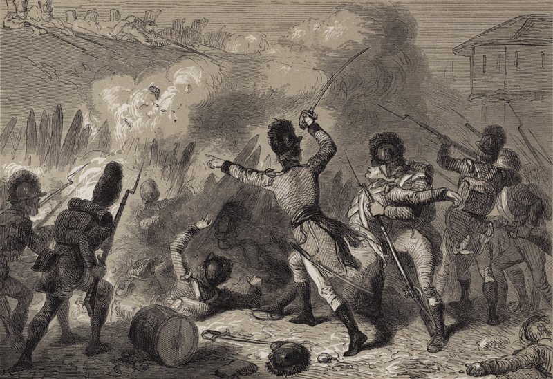 Les Britanniques repoussés à Fort Stephenson - after Felix Octavius Carr Darley