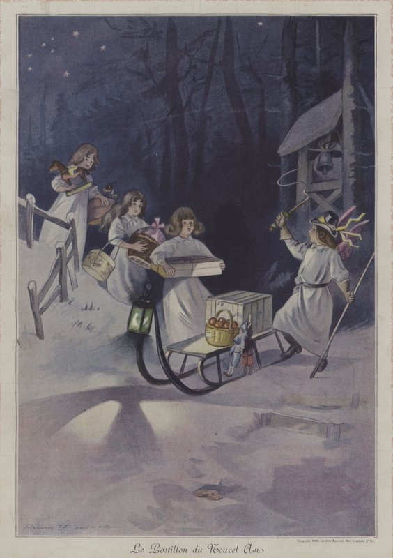 Le Postillon du Nouvel An - after Firmin Bouisset