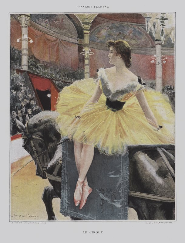Au Cirque - after Francois Flameng