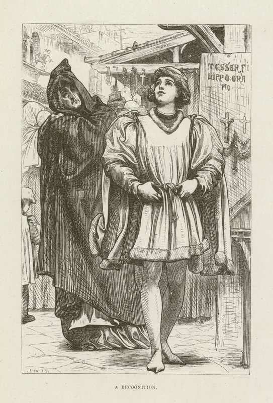 Illustration pour Romola de George Eliot - after Frederic Leighton