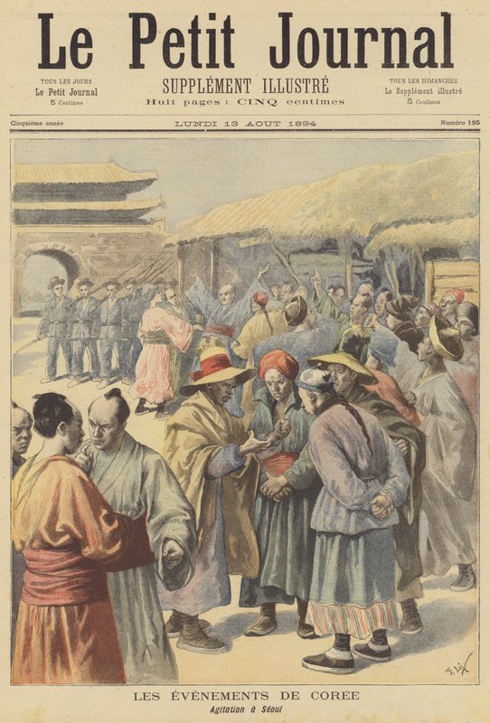 Troubles à Séoul, Corée - after Frederic Theodore Lix