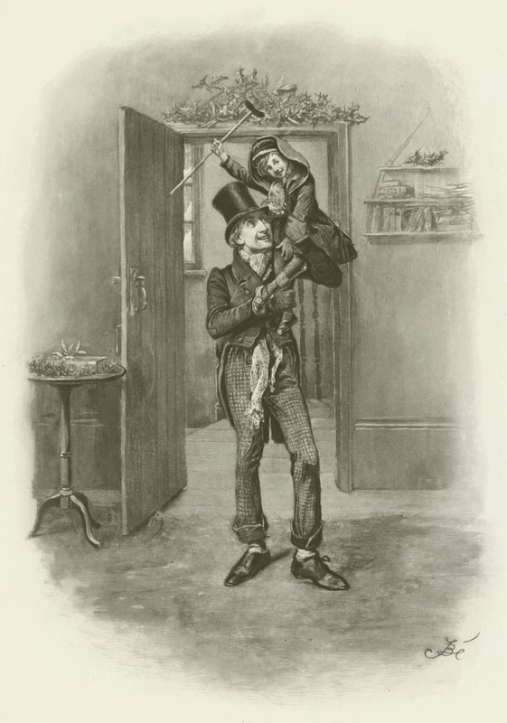 Bob Cratchit et Tiny Tim - after Frederick Barnard