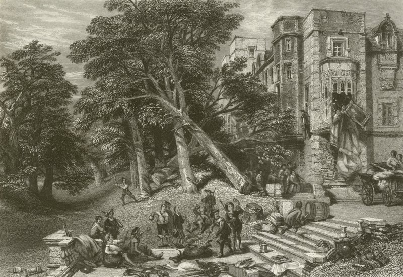 Destruction des Biens des Royalistes - after George Cattermole