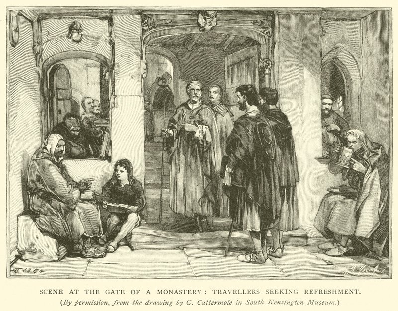 Scène à la porte d