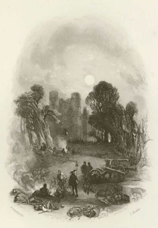Le Camp du Roi, avant le Château de Donnington - after George Cattermole