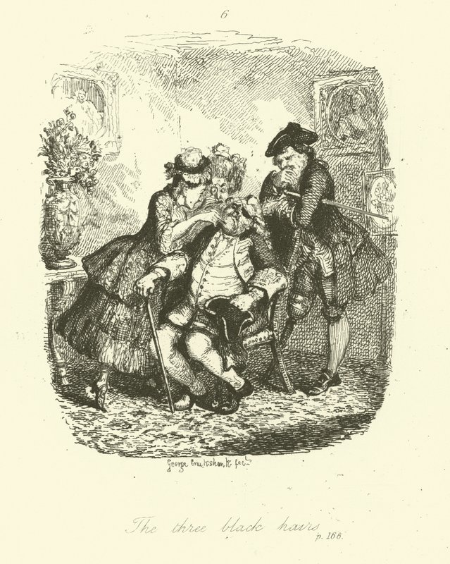 Illustration pour Peregrine Pickle de Tobias Smollett - after George Cruikshank