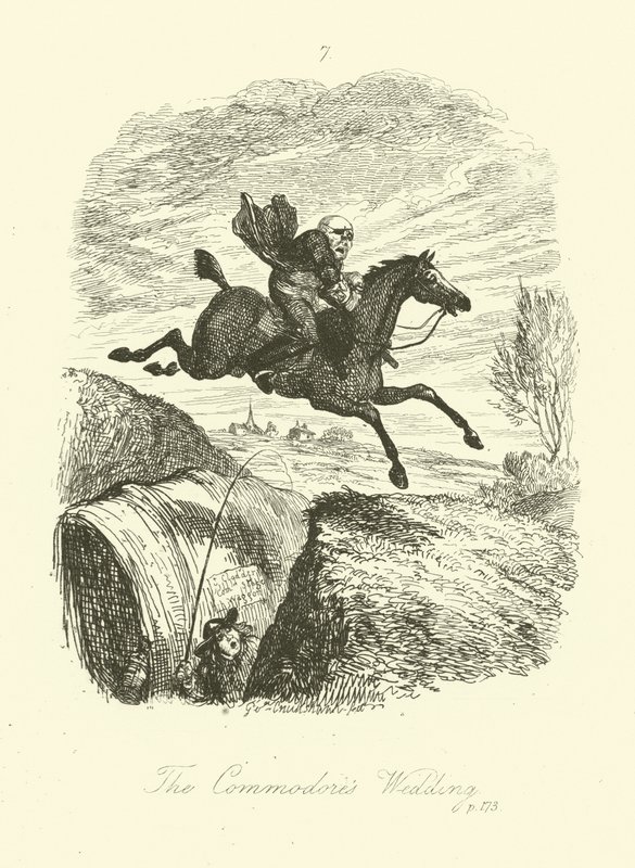 Illustration pour Peregrine Pickle de Tobias Smollett - after George Cruikshank