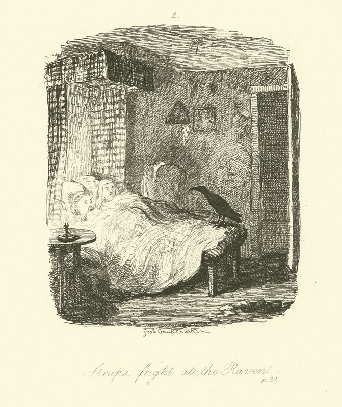 Illustration pour Roderick Random de Tobias Smollett - after George Cruikshank