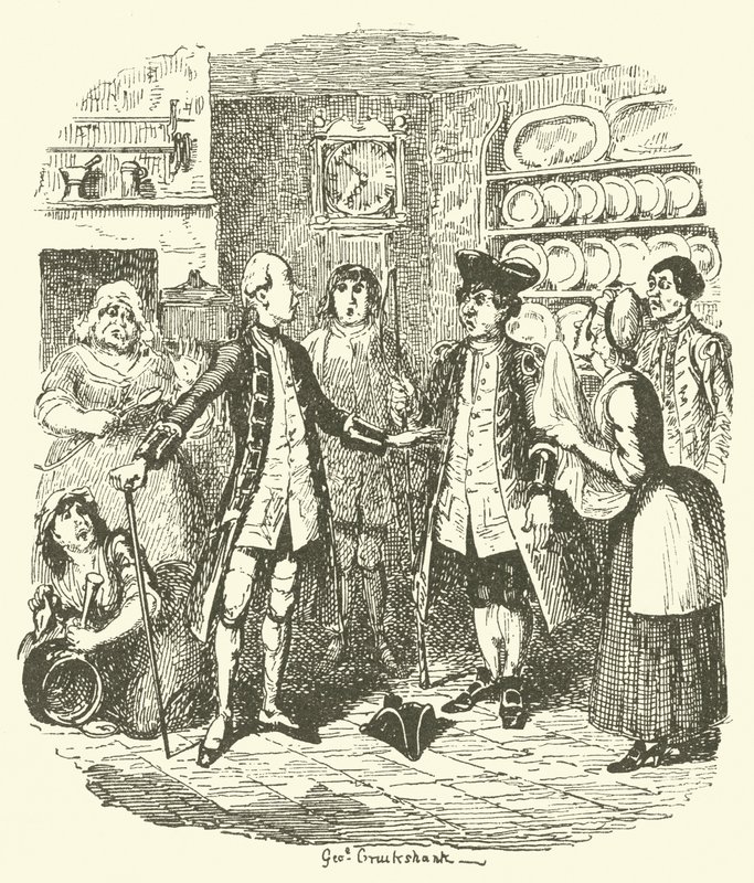 Illustration pour Tristram Shandy - after George Cruikshank