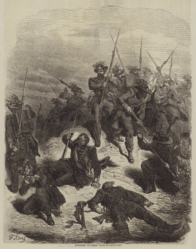 Tirailleurs sardes - Gustave after Dore