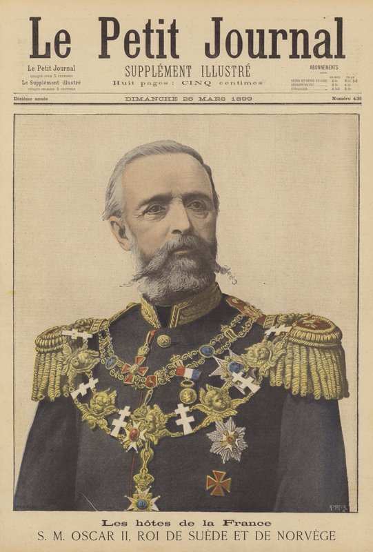Invités de la France ; Oscar II, roi de Suède et de Norvège - after Henri Meyer