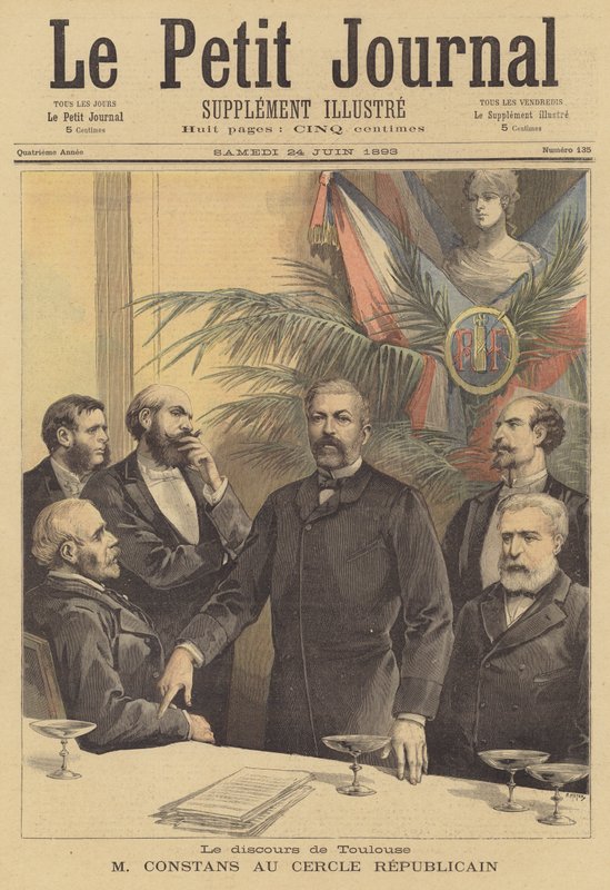Discours de Jean Antoine Ernest Constans au Cercle Républicain à Toulouse - after Henri Meyer